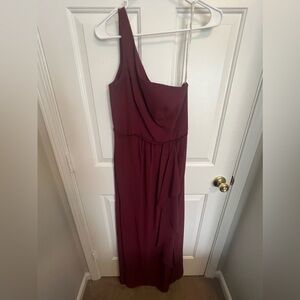 Burgundy wedding guest dress!
